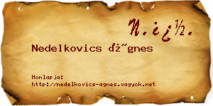 Nedelkovics Ágnes névjegykártya